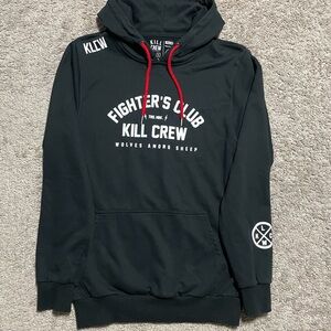 Kill Crew Fighters Club hoodie black size S brand new with no tags